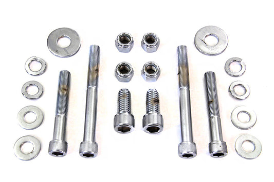 ハーレー クローム エンジンケース用アレンボルトキット 1984-1995 FXST、1984-1995 FLT、1986-1995 FLST、1