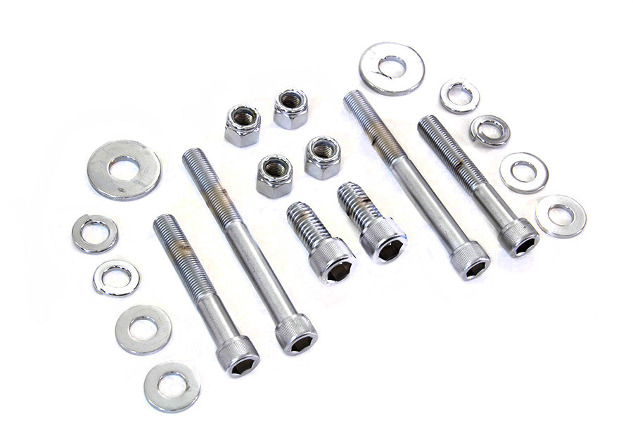 HARLEY Verchromter Motorgehäuse Inbusschrauben-Kit Passend für 1984-1995 FXST, 1984-1995 FLT, 1986-1995 FLST, 1