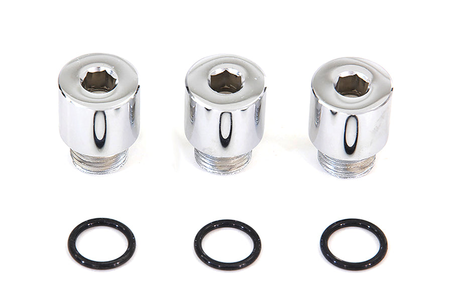 HARLEY Ölpumpen-Verschlussstopfen-Set Inbus-Typ Passend für 1981-1984 FL, 1981-1984 FX, 1986-1998 FLST, 1984-1998