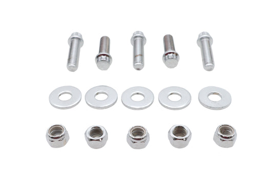 HARLEY Pulley Bolt Kit Chrome Fits 1985-1996 FXST, spoke wheel 1986-1996 FLST, spoke wheel