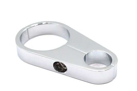 HARLEY Chrome Oil Line to Frame Clamp Fits 0-  Custom, application