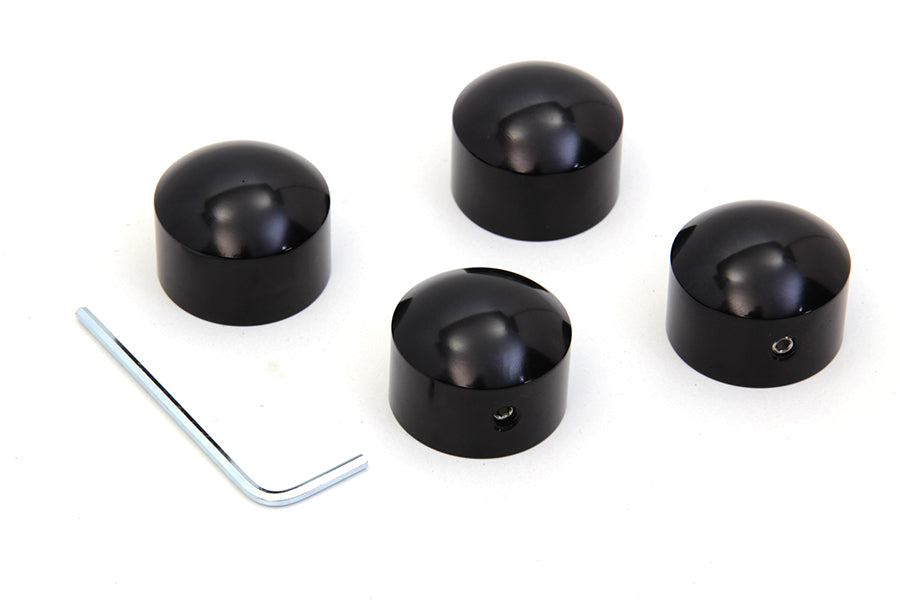 HARLEY Zylinderkopfschraubenabdeckungs-Set Schwarz Passend für 1986-UP FLT, 1986-UP FXST, 1986-UP FLST, 1986-UP
