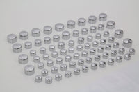 HARLEY Wyatt Gatling Chrome Bolt Cap 75 Piece Cover Kit fits 2007-2008 FLT,