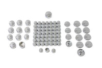 HARLEY Chrom Schraubenkappen Set 77-teilig für 2004-UP XL,