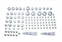 HARLEY Chrom-Schraubenkappen-Set 74-teilig passend für 1984-2003 XL,