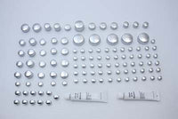 HARLEY Chrom-Schraubenkappen-Set 74-teilig passend für 1984-2003 XL,