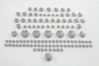 HARLEY Chrom Schraubenabdeckkappen-Set 109-teilig passend für XL ab 2004,