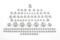HARLEY Chrom Schraubenabdeckkappen-Set 109-teilig passend für XL ab 2004,