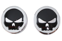 HARLEY Skull Style Tankdeckel-Set, belüftet und unbelüftet, passend für 1965–1983 FL,