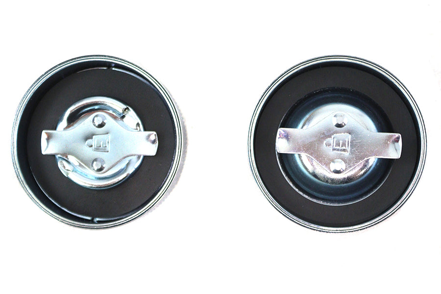 HARLEY Skull Style Vented and Non-Vented Gas Cap Set fits 1965-1983 FL,