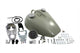 HARLEY Bobbed 3.2 Gallon Gas Tank Kit fits 1982-1994 XL,