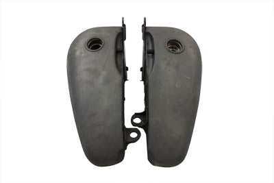 HARLEY Bobbed 5.0 Gallon Gas Tank Set fits 1984-1999 FXST,  1986-1999 FLST,