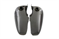 HARLEY Bobbed 5.0 Gallon Gas Tank Set fits FL 1948-1965 Raw Steel