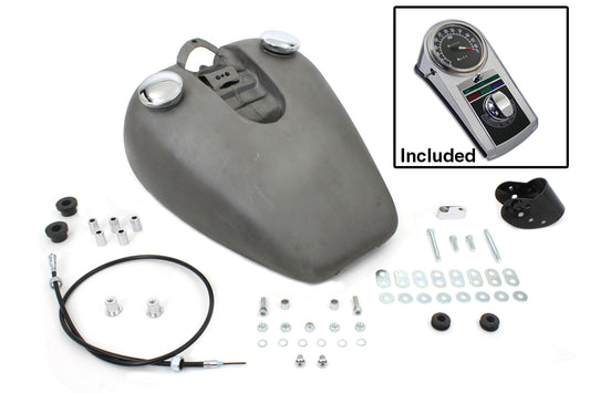 HARLEY Bobbed 3.2 Gallon Gas Tank Kit fits 1982-1994 XL,