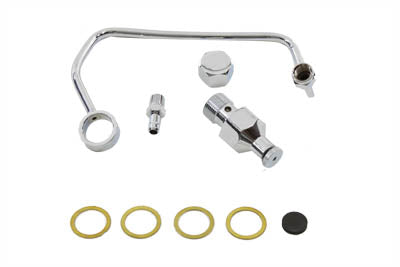 HARLEY Fuel Petcock Shut-Off Rod Kit Chrome fits 1940-1965 FL,