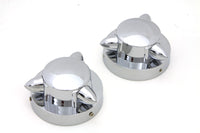 HARLEY Krommet Tankdeckelblenden-Set Passend für 1973-1984 FL,   1984-UP FXST,   1986-UP FLST,
