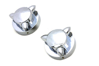 HARLEY Krommet Tankdeckelblenden-Set Passend für 1973-1984 FL,   1984-UP FXST,   1986-UP FLST,