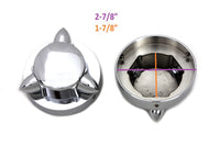HARLEY Krommet Tankdeckelblenden-Set Passend für 1973-1984 FL,   1984-UP FXST,   1986-UP FLST,