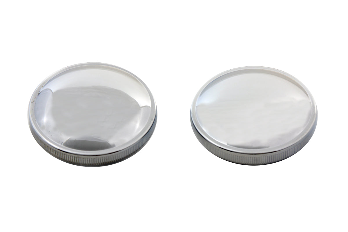 HARLEY Tankdeckel-Set, belüftet und unbelüftet, Chrom, passend für 1973-1982 FL, 1979-1982 FXS,