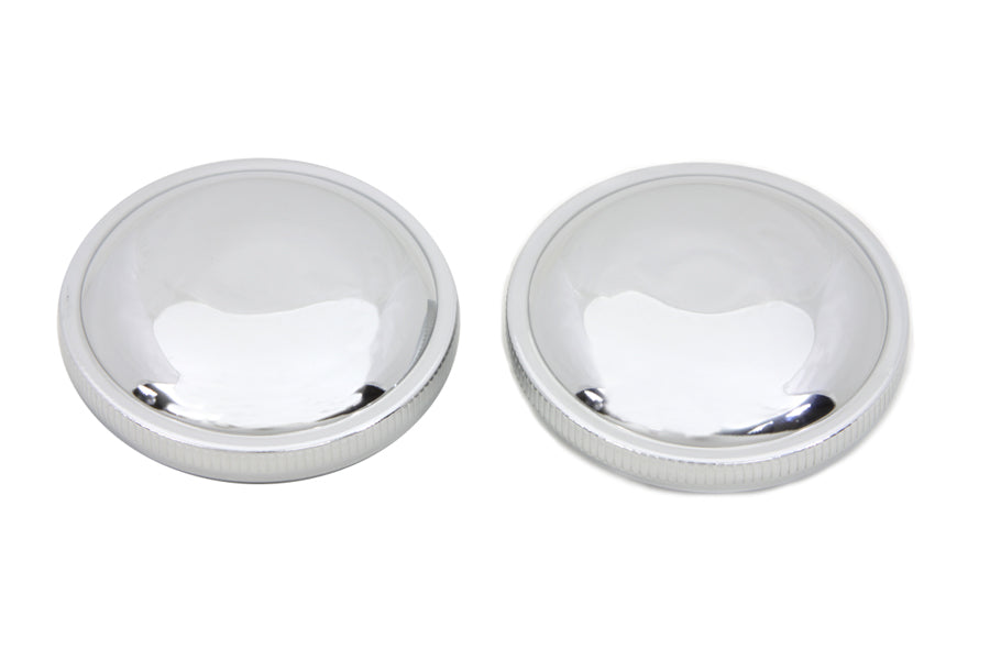 HARLEY Tankdeckel-Set, belüftet und unbelüftet, Chrom, passend für 1973-1982 FL, 1979-1982 FXS,