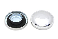 HARLEY Tankdeckel-Set, belüftet und unbelüftet, Chrom, passend für 1973-1982 FL, 1979-1982 FXS,