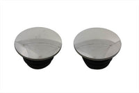 HARLEY poliertes Low Profile Tankverschluss-Set passend für 1983-1984 FL, 1984-1995 FXST, 1986-1995 FLST, 198
