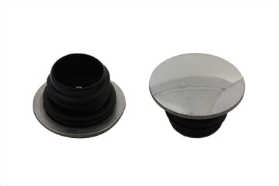 HARLEY poliertes Low Profile Tankverschluss-Set passend für 1983-1984 FL, 1984-1995 FXST, 1986-1995 FLST, 198