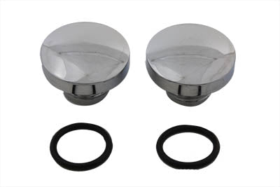 HARLEY Tall Style Billet Vented and Non-Vented Gas Cap Set Fits 1983-1984 FL,   1984-1995 FXST,   19
