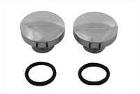 HARLEY Tall Style Billet Vented and Non-Vented Gas Cap Set Fits 1983-1984 FL,   1984-1995 FXST,   19