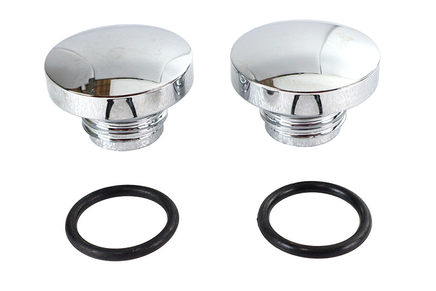 HARLEY Tall Style Billet Vented and Non-Vented Gas Cap Set Fits 1983-1984 FL,   1984-1995 FXST,   19