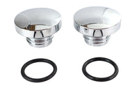 HARLEY Tall Style Billet Vented and Non-Vented Gas Cap Set Fits 1983-1984 FL,   1984-1995 FXST,   19
