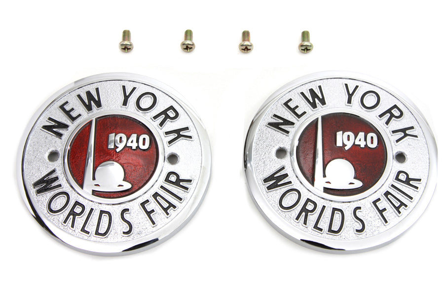 HARLEY 1940 Weltausstellung Rundes Tankemblem-Set Passend für 0- Alle, universell
