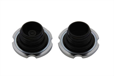 HARLEY Billet Tankdeckel-Set, belüftet und unbelüftet, passend für 1984-1995 FXST, 1986-1995 FLST, 1983-1984 F