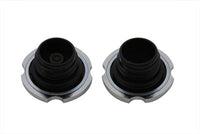 HARLEY Billet Tankdeckel-Set, belüftet und unbelüftet, passend für 1984-1995 FXST, 1986-1995 FLST, 1983-1984 F