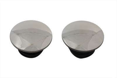 HARLEY Low Profile Tankdeckel Set Belüftet und unbelüftet Passend für 1984-1995 FXST, 1986-1995 FLST, 1983-1