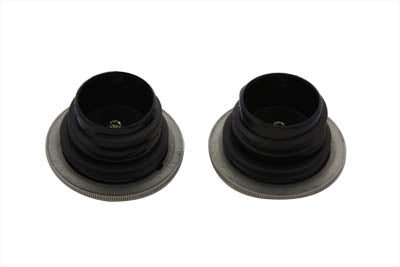 HARLEY Low Profile Tankdeckel Set Belüftet und unbelüftet Passend für 1984-1995 FXST, 1986-1995 FLST, 1983-1