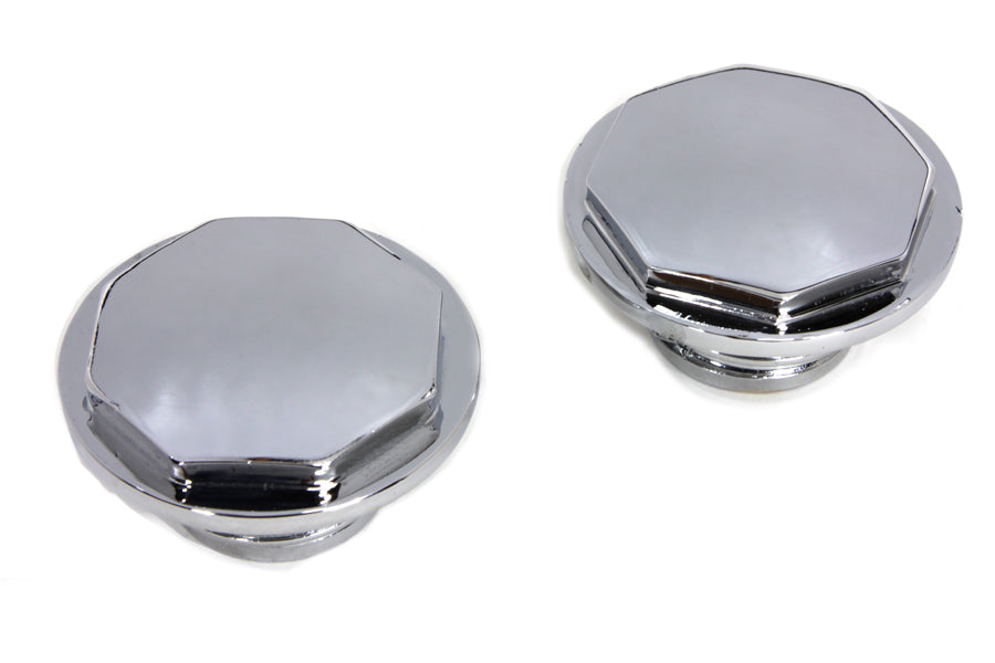 HARLEY Chrom-Sechskant-Tankdeckel-Set, belüftet und unbelüftet, passt für 1996–1999 FXST, 1996–1999