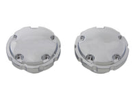 HARLEY Chrom Techno Style belüfteter und unbelüfteter Tankdeckel Satz passend für 1996-1999 FXST, 1996-1999 FLST,
