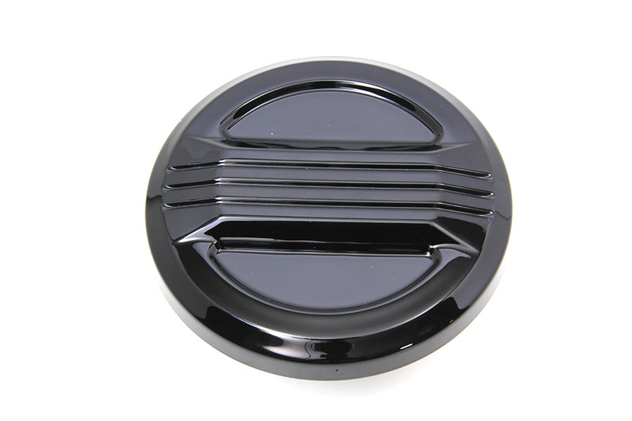 HARLEY Air Flow Tankdeckel belüftet Schwarz Passend für 1999-UP FXST, 1996-UP FLST, 1996-UP XL, 1996-2017 FX