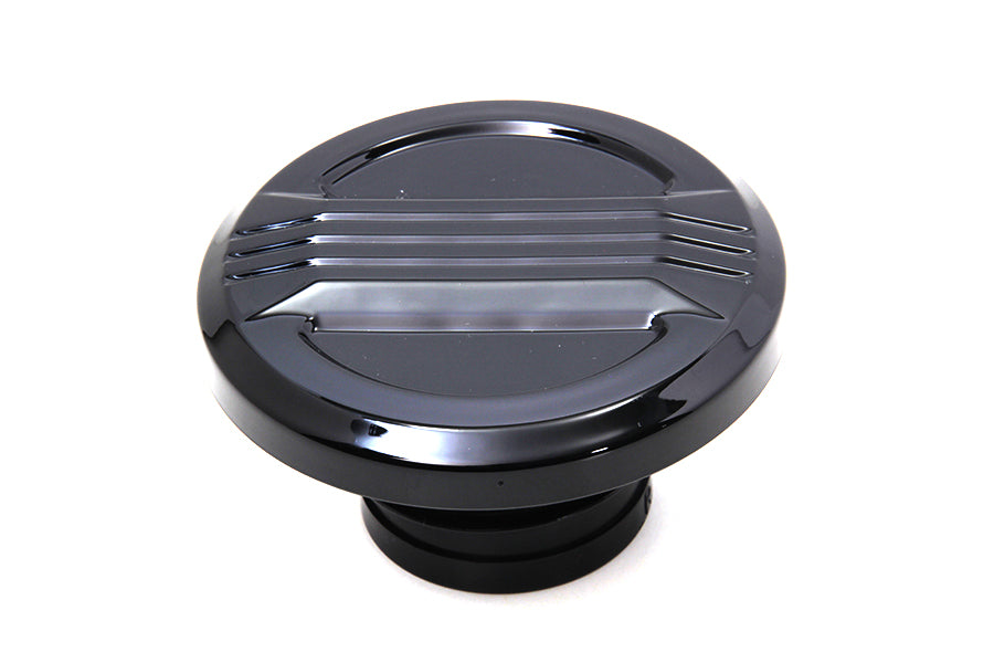 HARLEY Air Flow Tankdeckel belüftet Schwarz Passend für 1999-UP FXST, 1996-UP FLST, 1996-UP XL, 1996-2017 FX