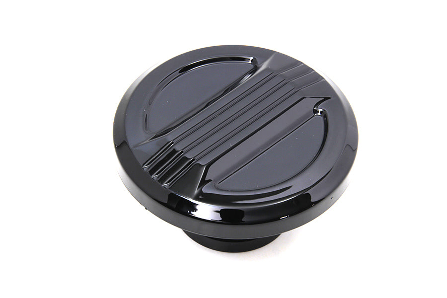 HARLEY Air Flow Tankdeckel belüftet Schwarz Passend für 1999-UP FXST, 1996-UP FLST, 1996-UP XL, 1996-2017 FX