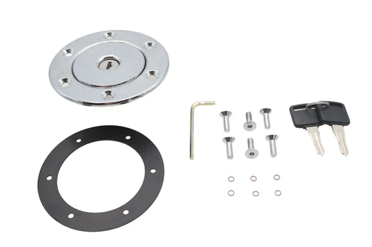 HARLEY Aircraft Style Gas Cap Vented Fits 0-  Custom, application for tanks listed