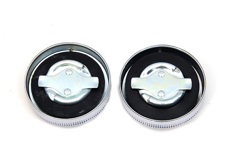 HARLEY Replica Eaton Style Vented Gas Cap Set fits 1965-1981 XL,   1936-1952 EL,   1941-1964 FL,