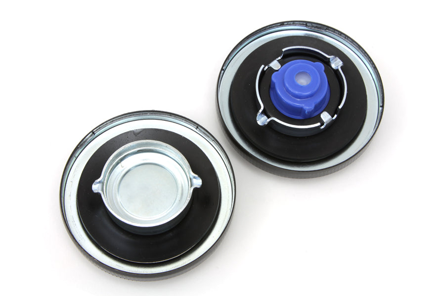 HARLEY Tankdeckel-Set im Serien-Design, belüftet und unbelüftet, passend für 1973-1982 FL, 1979-1982 FXS,