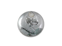 HARLEY Chrom mit "Live to Ride" FLT Kraftstofftank-Konsole Abdeckung passend für 2008-UP FLT,