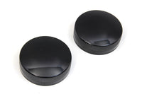 HARLEY Replica Eaton Style Gas Cap Set Vented Black fits 1936-1940 EL,   1941-1964 FL,   1938-1948 UL,