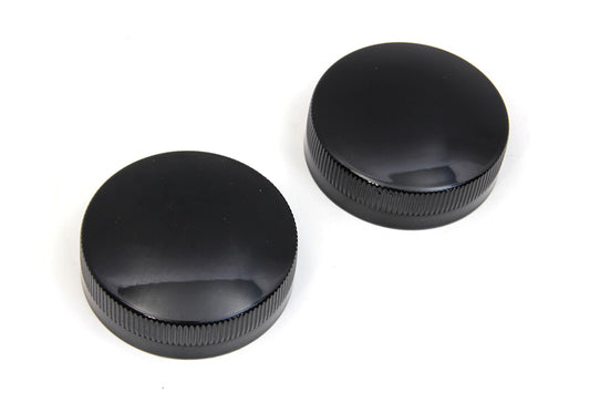 HARLEY Replica Eaton Style Gas Cap Set Vented Black fits 1936-1940 EL,   1941-1964 FL,   1938-1948 UL,