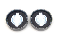 HARLEY Replica Eaton Style Gas Cap Set Vented Black fits 1936-1940 EL,   1941-1964 FL,   1938-1948 UL,