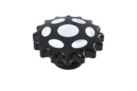 HARLEY Sprocket Tankdeckel belüftet Schwarz Passend für 1983-1984 FXS, 1985-UP FXS, 1983-1984 FL, 1983-1984