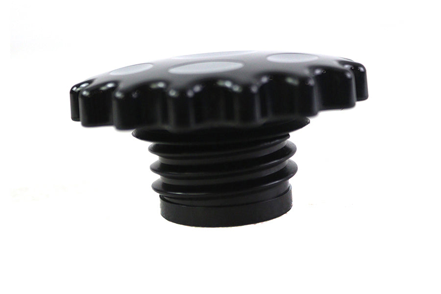 HARLEY Sprocket Tankdeckel belüftet Schwarz Passend für 1983-1984 FXS, 1985-UP FXS, 1983-1984 FL, 1983-1984